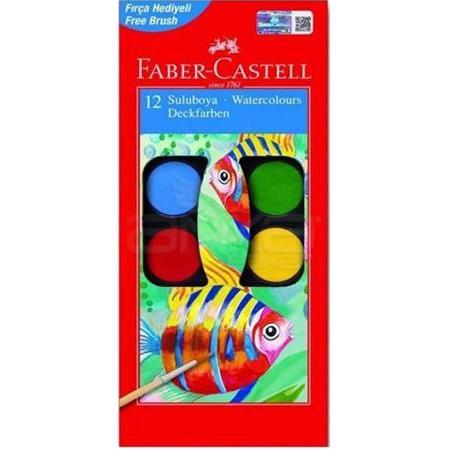 Faber-Castell Suluboya 12 Renk Küçük Boy 125011