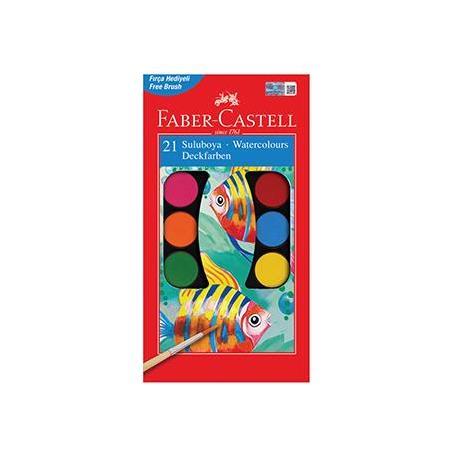 Faber-Castell Suluboya 21 Renk Büyük Boy 125021
