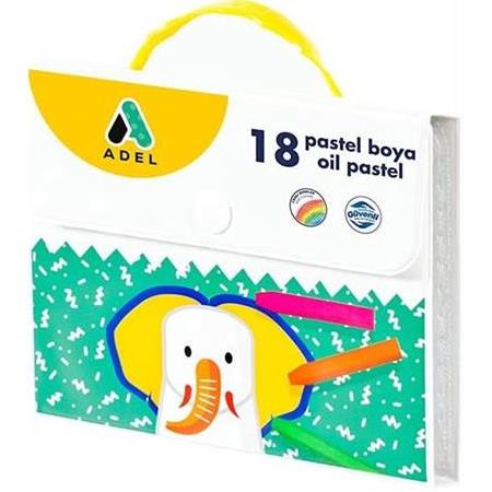 Adel Pastel Boya, 18 Renk, Çantalı