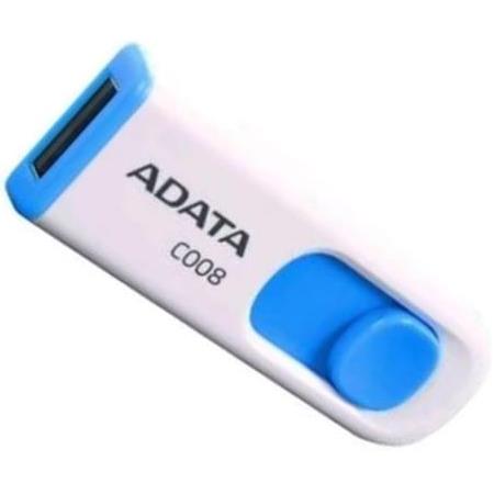 Adata C008/32GB 32GB USB2.0 Classic (White + Blue) Flash Bellek