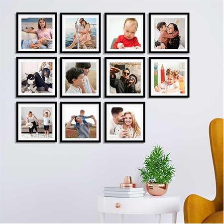 Yapışkanlı Sök Tak Klasik Kare Çerçeveler - 3'lü Paket