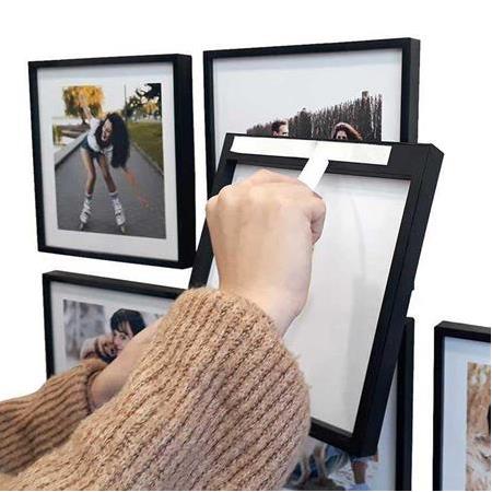 Yapışkanlı Sök Tak Klasik Kare Çerçeveler - 3'lü Paket