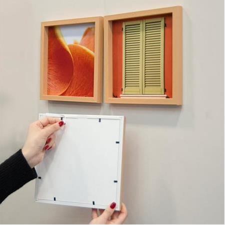 Yapışkanlı Sök Tak Renkli Klasik Kare Çerçeveler - 3'lü paket